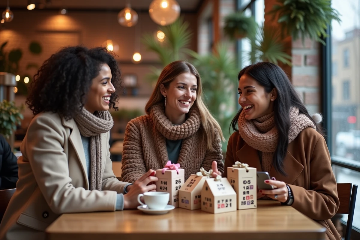 Trois femmes rient autour d